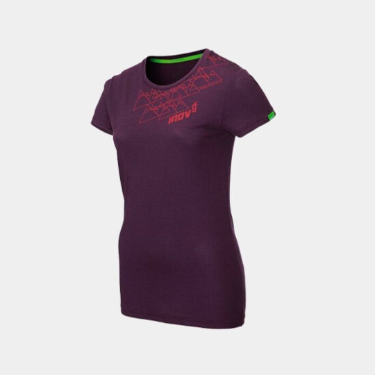 Purple Inov-8 Tri Blend Ss 'Angle' Women's