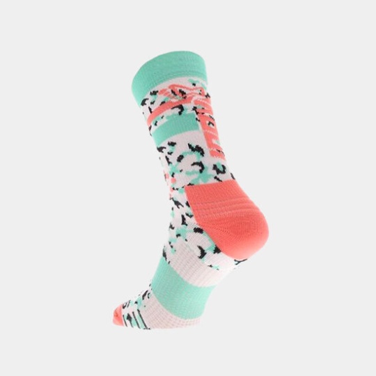 Coral-Green Inov-8 F-Lite Crew Sock