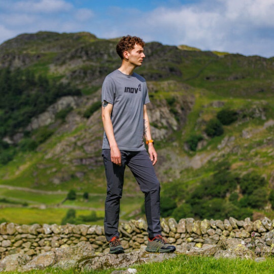 Graphic T-Shirt Short Sleeve ''Inov-8'' Men's Grey