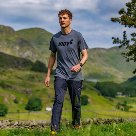 Graphic T-Shirt Short Sleeve ''Inov-8'' Men's Grey