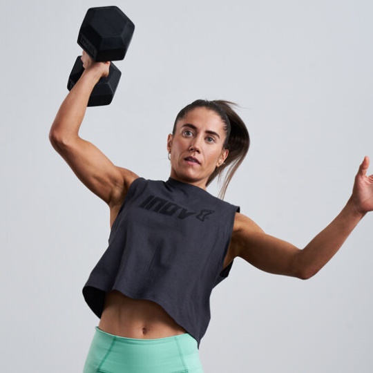 Graphite Inov-8 F-Lite Cropped Tank Women's