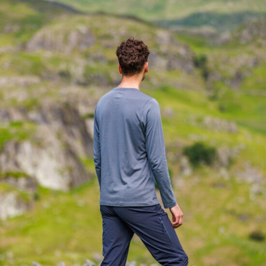 Inov-8 Graphic T-Shirt Long Sleeve ''Brand'' Men's Grey