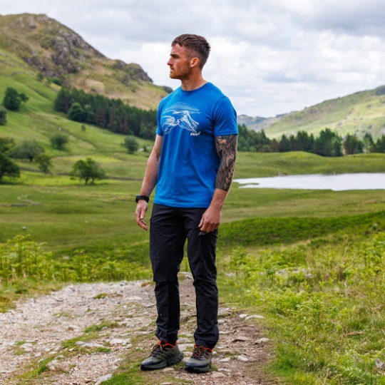 Inov-8 Graphic T-Shirt Short Sleeve ''Helvellyn'' Men's Blue