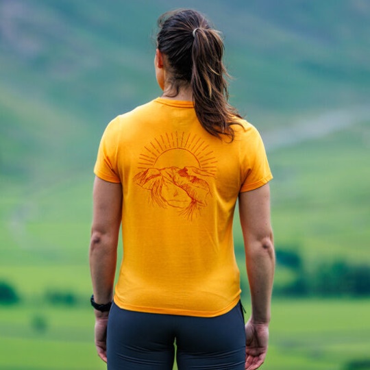 Inov-8 Graphic T-Shirt Ss ''Skiddaw'' Women's Yellow