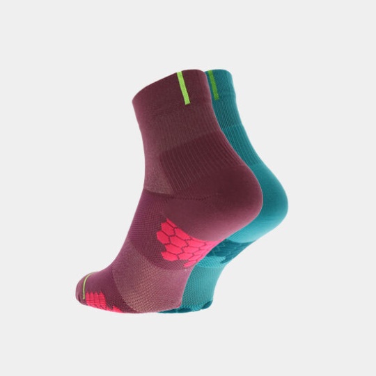 Inov-8 Teal-Purple Trailfly Sock Mid Women's (Twin Pack)