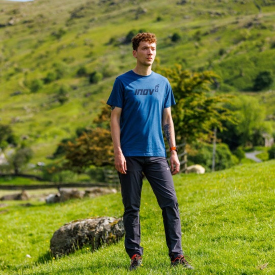 Navy Graphic T-Shirt Short Sleeve ''Inov-8'' Men's