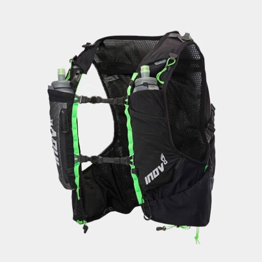 Black-Green Inov-8 Race Ultra Pro 2In1 Vest